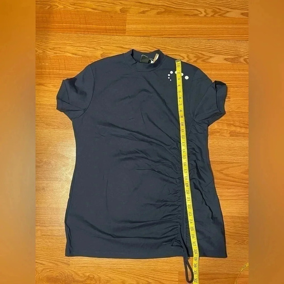 Wantdo L Workout Ruched Tunic Yoga Top Casual T Shirt Blue Antibacterial NEW - Picture 12 of 12